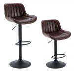 Alora Barkruk Katy donkerbruin. Set van 2stks