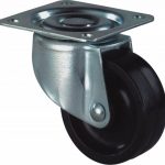 Kelfort Kelfort zwenkwiel met plaat 30mm, kunststof loopvlak