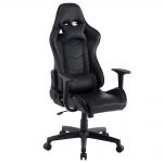 Alora Monaco bureaustoel / gamestoel zwart in raceseat-stijl