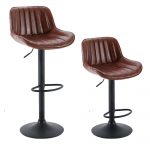 Alora Barkruk Katy bruin. Set van 2stks