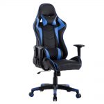 Alora Monaco bureaustoel / gamestoel blauw in raceseat-stijl