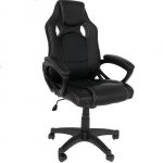 Import Manhattan bureaustoel gamestoel zwart in raceseat-stijl