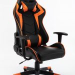 Alora Monaco bureaustoel / gamestoel oranje in raceseat-stijl