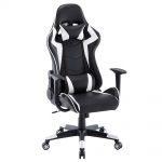 Alora Monaco bureaustoel / gamestoel wit in raceseat-stijl