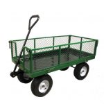 Turfmaster Turfmaster tuinkar/transportkar met metalen draadkooi 454kg