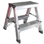 Benson Dubbelzijdige aluminium trap 2x2 treden. max 150kg