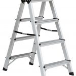 Benson Dubbelzijdige aluminium trap 2x4 treden. max 150kg