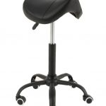 Alora Kappersfiets, barkruk, werkkruk, burostoel, zadelkruk, zwart/zwart