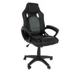 Import Manhattan bureaustoel gamestoel grijs in raceseat-stijl