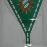 Buffalo Politie-sticker voor de spoiler. POLIZEI-groen