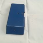 Buffalo Blauw metalen linker spatbord.